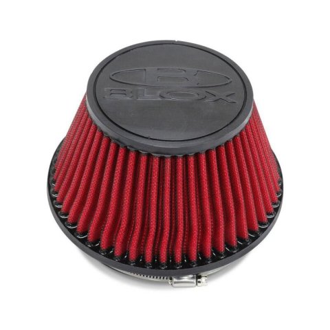 BLOX Racing Shorty Performance 5in Air Filter w/3in Velocity Stack and Coupler Kit thumbnail 8