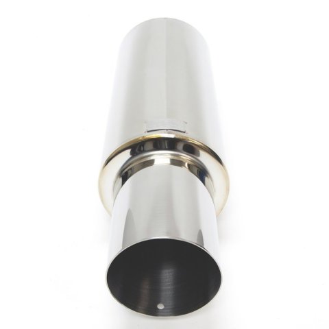 BLOX Racing 60.5mm Street Muffler - Straight Tip thumbnail 4