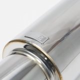 BLOX Racing 60.5mm Street Muffler - Angled Tip thumbnail 1