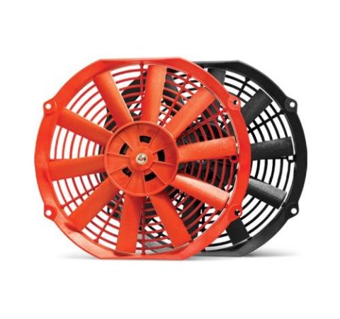 BLOX Racing 10inch Electric Slim Fan - Red thumbnail 1