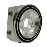 BLOX Racing Oil Filter Block Adapter Silver / For Oil Pressure / Oil Temperature thumbnail 5