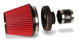 BLOX Racing Performance Filter Kit w/ 3.5inch Velocity Stack Black Filter and 3.5inch Silicone Hose thumbnail 1
