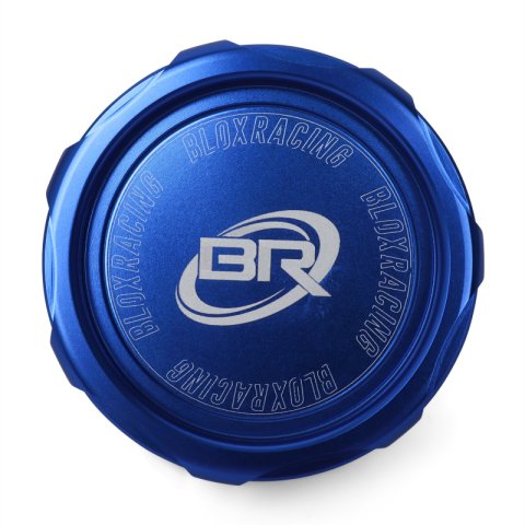 BLOX Racing Billet Honda Oil Cap - Blue thumbnail 2