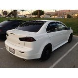 BLOX Racing 08+ Mitsubishi Lancer Vortex Generator - ABS Black thumbnail 1