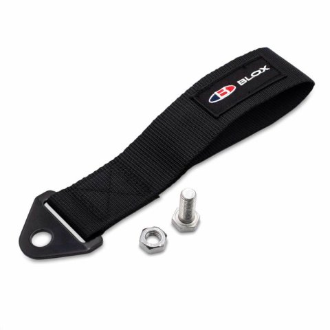 BLOX Racing Universal Tow Strap With BLOX Logo - Black thumbnail 1