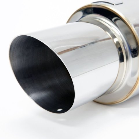 BLOX Racing 76.2mm N1 Angled Tip Muffler Universal thumbnail 4