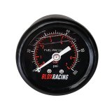 BLOX Racing Liquid-Filled Fuel Pressure Gauge 0-100psi (Black Face) thumbnail 1