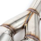 BLOX Racing 2022+ WRX Muffler Delete / Axle Back Single Wall 4in - Polished Tips thumbnail 2