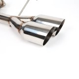 BLOX Racing 2022+ WRX Muffler Delete / Axle Back Single Wall 4in - Polished Tips thumbnail 6