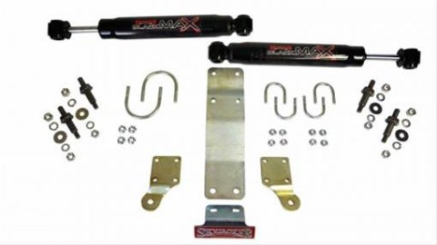 Skyjacker 2007-2017 Jeep Wrangler (JK/JKU) (Use w/ JK717TR) Dual Steering Damper Kit w/ Black Max thumbnail 1