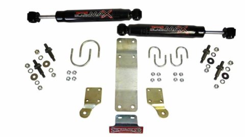 Skyjacker 2007-2017 Jeep Wrangler (JK/JKU) (Use w/ JK717TR) Dual Steering Damper Kit w/ Black Max thumbnail 2