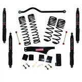 Skyjacker 2007-2018 Jeep Wrangler JK 2 Door 4WD Long Travel 3.5in-4in Lift Kit w/Black Max Shocks thumbnail 1