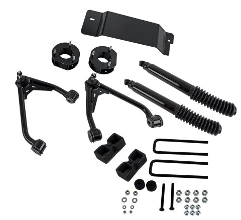 Skyjacker 2014-2016 GM 1500 4WD (w/Cast UCA) 3.5-4in UCA Lift Kit w/Rear Black Max B8500 Shocks