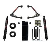 Skyjacker 2017-2018 GM 1500 4WD 3.5-4in UCA Lift Kit w/Rear Black Max B8500 Shocks thumbnail 2