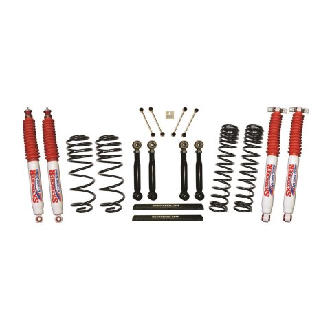 Skyjacker 97-02 Jeep TJ 4in D-Rate Long Travel Kit w/ Adj. FR/RR Lower Flex Links/Hydro 7000 Shocks thumbnail 1