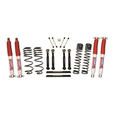 Skyjacker 97-02 Jeep TJ 4in D-Rate Long Travel Kit w/ Adj. FR/RR Lower Flex Links/Nitro 8000 Shocks thumbnail 1