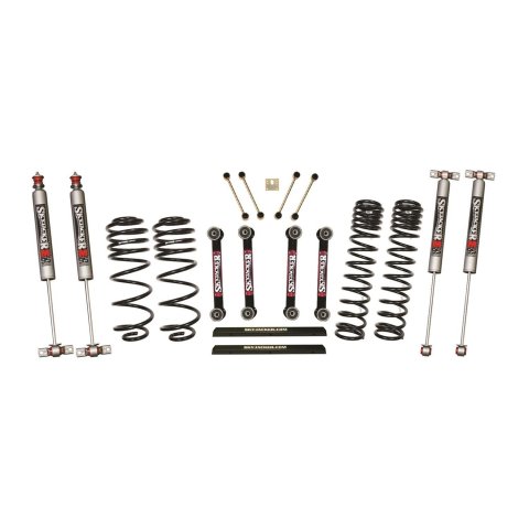 Skyjacker 03-06 Jeep TJ 4in D-Rate Long Travel Kit w/ OE FR/RR Lower Links/M95 Monotube Shocks thumbnail 1