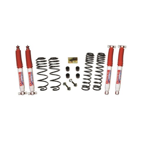 Skyjacker Jeep TJ/LJ 2.5in Dual Rate Long Travel Front & Rear Kit w/ Nitro 8000 Shocks thumbnail 2