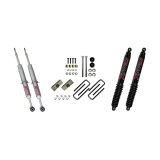 Skyjacker 3in Performance Struts & Rear Blocks U-bolts w/ Black MAX Shocks thumbnail 1