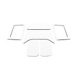DEI 11-18 Jeep Wrangler JK 4-Door Boom Mat Complete Headliner Kit - 6 Piece - White thumbnail 1