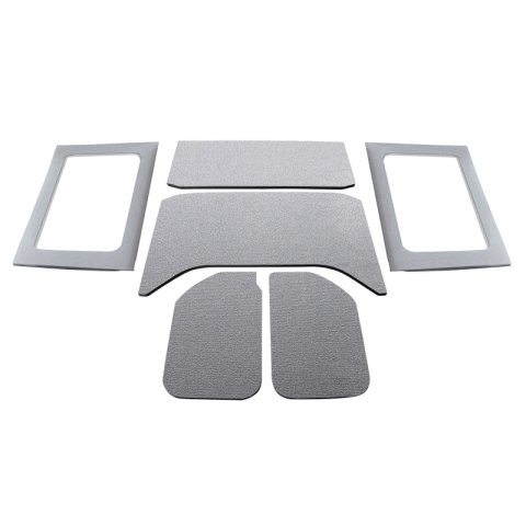 DEI 11-18 Jeep Wrangler JK 4-Door Boom Mat Complete Headliner Kit - 6 Piece - Gray thumbnail 1