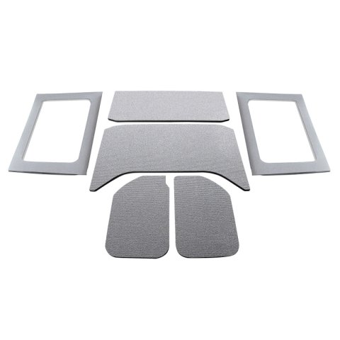 DEI 11-18 Jeep Wrangler JK 4-Door Boom Mat Complete Headliner Kit - 6 Piece - Gray thumbnail 2