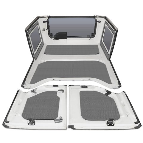 DEI 11-18 Jeep Wrangler JK 4-Door Boom Mat Complete Headliner Kit - 6 Piece - Gray thumbnail 5