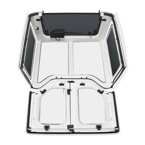 DEI 11-18 Jeep Wrangler JK 2-Door Boom Mat Complete Headliner Kit - 6 Piece - White thumbnail 4