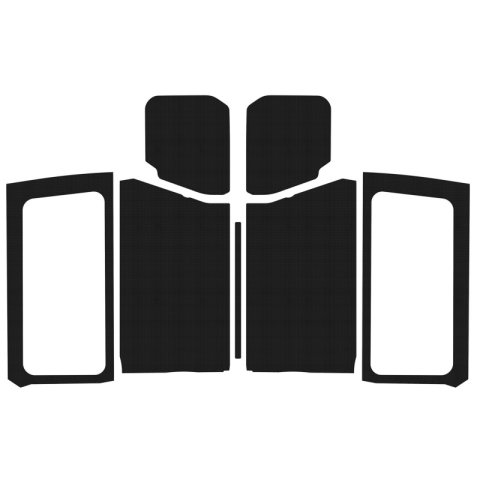 DEI 18-23 Jeep Wrangler JL 2-Door Boom Mat Complete Headliner Kit - 7 Piece - Black thumbnail 1