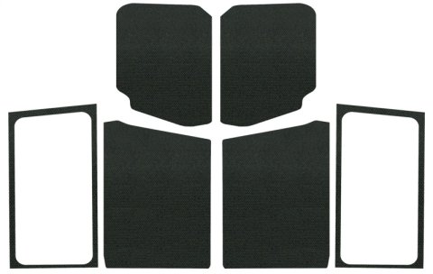 DEI 18-23 Jeep Wrangler JL 2-Door Boom Mat Complete Headliner Kit - 7 Piece - Black thumbnail 5