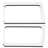 DEI 18-23 Jeep Wrangler JL 2-Door Boom Mat Rear Side Window Trim - 2 Piece - White thumbnail 1