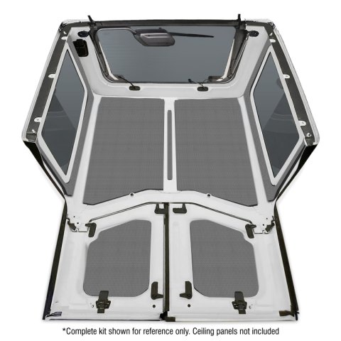 DEI 18-23 Jeep Wrangler JL 2-Door Boom Mat Rear Side Window Trim - 2 Piece - Gray thumbnail 4