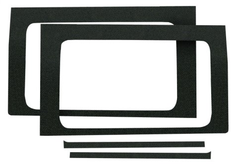 DEI 18-23 Jeep Wrangler JL 2-Door Boom Mat Rear Side Window Trim - 2 Piece - Black thumbnail 2