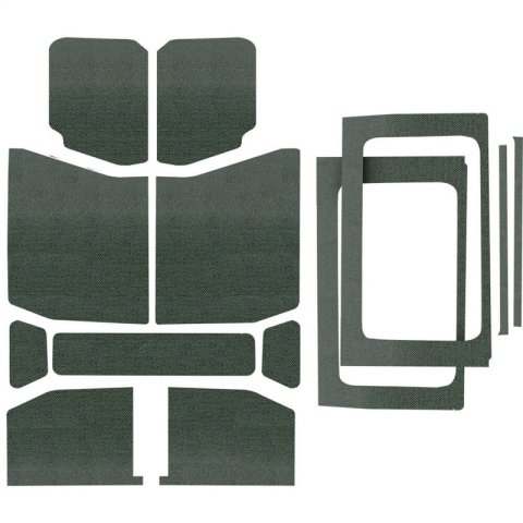DEI 18-23 Jeep Wrangler JL 4-Door Boom Mat Complete Headliner Kit - 13 Piece - Gray thumbnail 2
