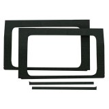 DEI 18-23 Jeep Wrangler JL 4-Door Boom Mat Rear Side Window Trim - 4 Piece - Black thumbnail 1