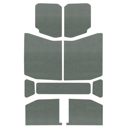 DEI 18-23 Jeep Wrangler JL 4-Door Boom Mat Headliner - 9 Piece - Gray thumbnail 2