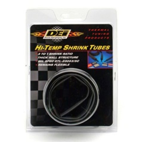DEI Hi-Temp Shrink Tube Kit - 9/12/18/24mm x 2ft - Black thumbnail 6