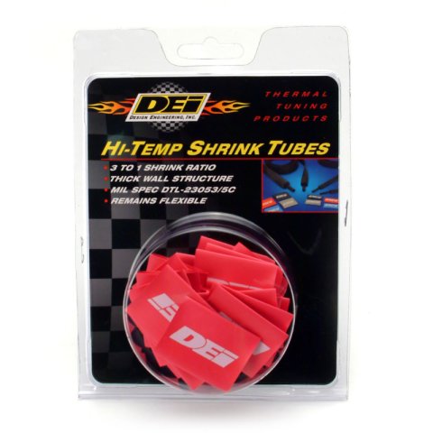 DEI Hi-Temp Shrink Tube 12mm x 1.5in - Red thumbnail 4