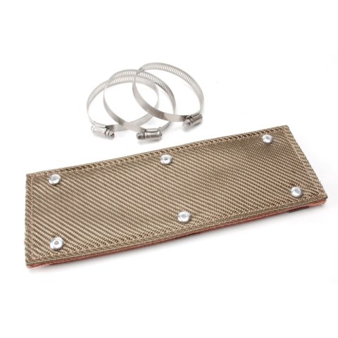 DEI Pipe Shield w/Stainless Steel Clamps - 4in x 12in - Titanium thumbnail 1