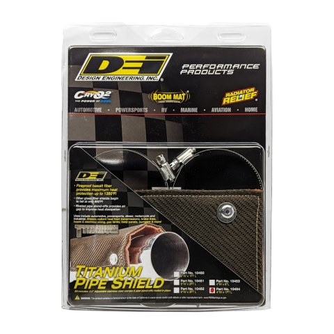 DEI Pipe Shield w/Stainless Steel Clamps - 4in x 12in - Titanium thumbnail 3
