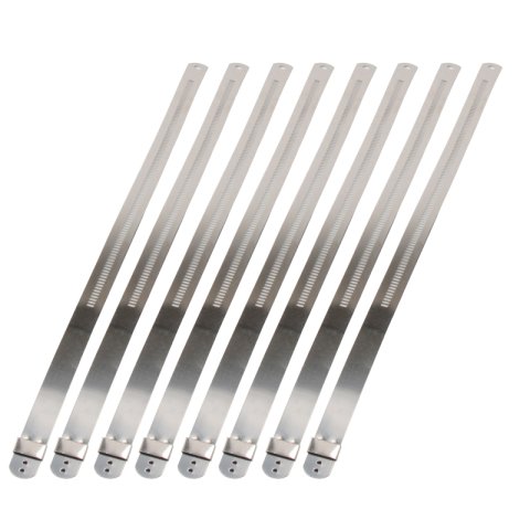 DEI Stainless Steel Positive Locking Tie 1/2in (12mm) x 9in - 8 per pack thumbnail 2