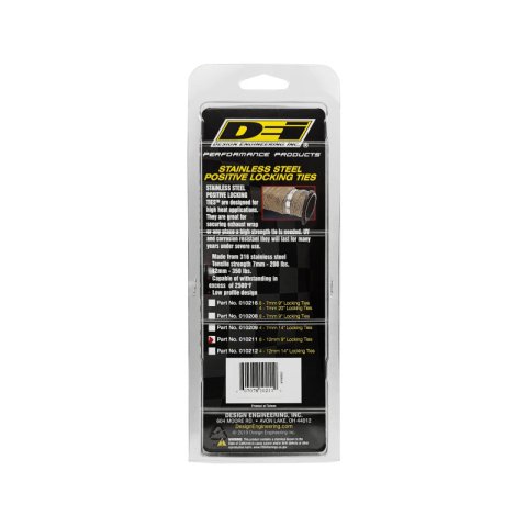 DEI Stainless Steel Positive Locking Tie 1/2in (12mm) x 9in - 8 per pack thumbnail 6