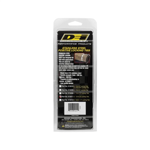 DEI Stainless Steel Positive Locking Tie 1/2in (12mm) x 9in - 8 per pack thumbnail 7