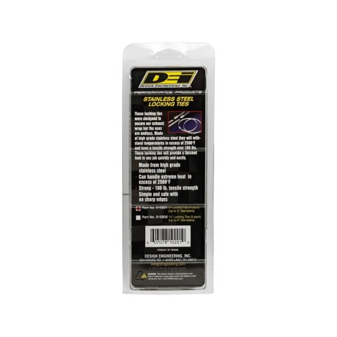 DEI Stainless Steel Locking Tie 8in - 8 per pack thumbnail 6