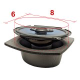 DEI Speaker Baffles 6in x 8in Oval Slim Pair thumbnail 8