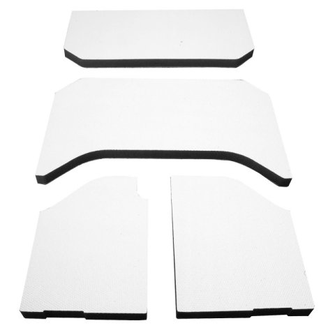 DEI 07-10 Jeep Wrangler JK 4-Door Boom Mat Headliner - 4 Piece - White thumbnail 2