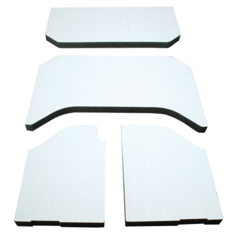 DEI 07-10 Jeep Wrangler JK 4-Door Boom Mat Headliner - 4 Piece - White thumbnail 7