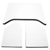DEI 07-10 Jeep Wrangler JK 2-Door Boom Mat Headliner - 3 Piece - White thumbnail 2