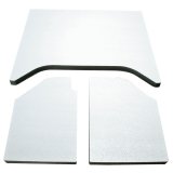 DEI 07-10 Jeep Wrangler JK 2-Door Boom Mat Headliner - 3 Piece - White thumbnail 7