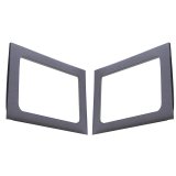 DEI 11-18 Jeep Wrangler JK 4-Door Boom Mat Rear Side Window Trim - 2 Piece - Gray thumbnail 2